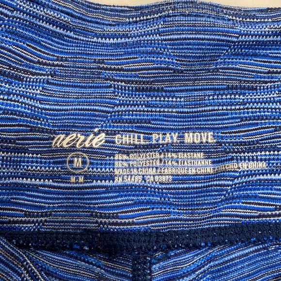 Aerie Blue Designed Cropped Leggings - Picture 4 of 5